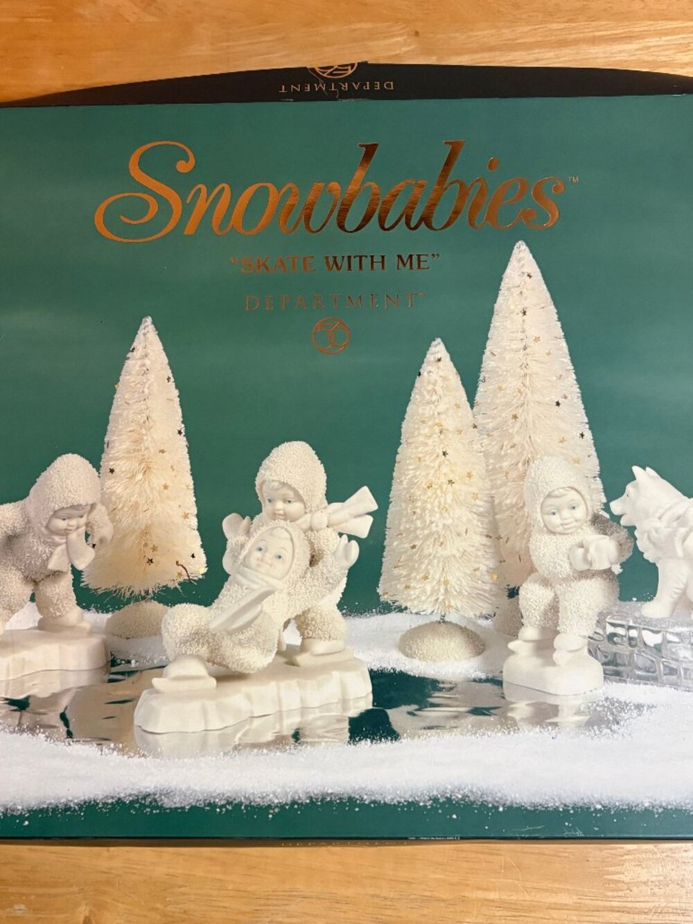 Department 56 Snowbabies Skate With Me Complete Boxed Set Display Figures Trees